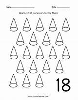 18 Number Worksheets Activities Worksheet Preschool Coloring Counting Printable Children Cleverlearner Eighteen Quick Links Website Numbers sketch template