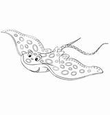 Manta Swimmer sketch template