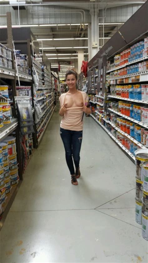flashing at the store porn pic eporner