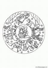Mandala Nativity Coloring Pages Nacimiento Christmas Jesus Crafts Google Bible sketch template