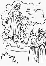 Resurreccion Resucitado Ascension Pentecost Triunfal Jerusalem sketch template