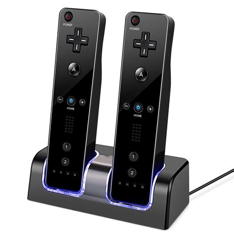 wii remote charging station wiimote controller charger dock cradle  batteries ebay