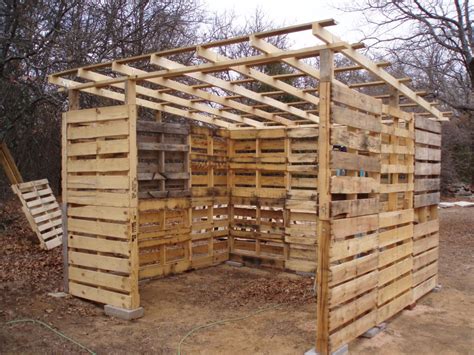 wood pallet shed project