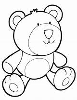 Teddy Bear Coloring Plush Pages Printable Hmcoloringpages sketch template
