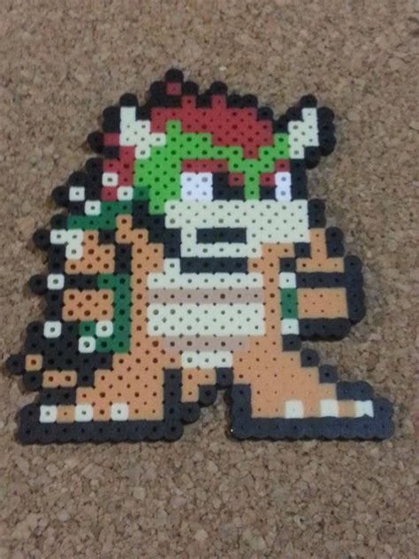 bowser bead sprite super mario brothers by dcbperlersprites bead