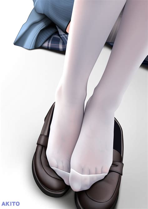 Wallpaper Anime Girls White Stockings 3307x4677 Pllo 2227930