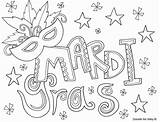 Mardi Gras Coloring Pages Printable Activities Choose Board Worksheets Kids sketch template