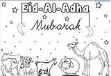 Eid Colouring Adha Mubarak Muslim Clever Definitely sketch template