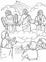 Transfiguration Jesus Coloring Pages Catholic Sunday Crafts Elizabeth Bible School Colouring Mary Visits Kids Preschool Mount York Coloringhome Omega Alpha sketch template