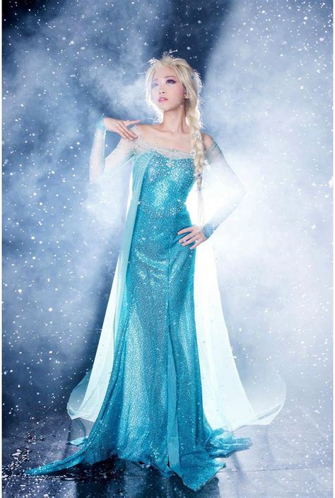 frozen sparkle blue princess elsa costume