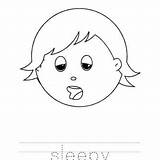 Sleepyhead Sleepy sketch template