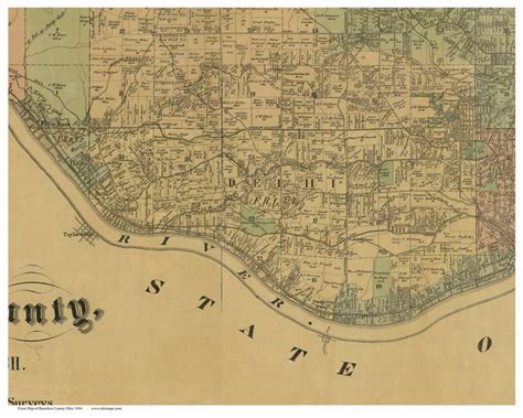 delhi ohio   town map custom print hamilton   maps