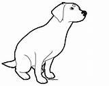 Labrador Template Sitting Dog Drawing Coloring Retriever Pages Deviantart Puppy Sheet sketch template