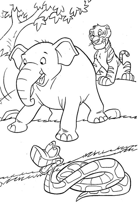 fun learn  worksheets  kid disney jungle book  coloring