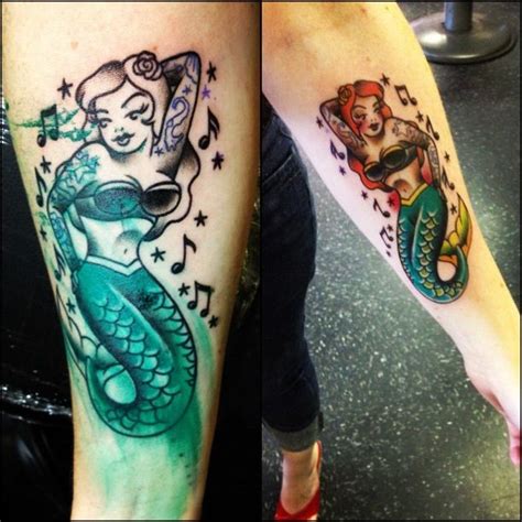 my recent mermaid pin up tattoo so this is my style tattoos pin up tattoos leg tattoos
