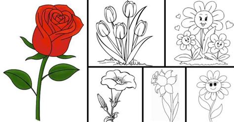 49 gambar bunga tulip untuk diwarnai terpopuler