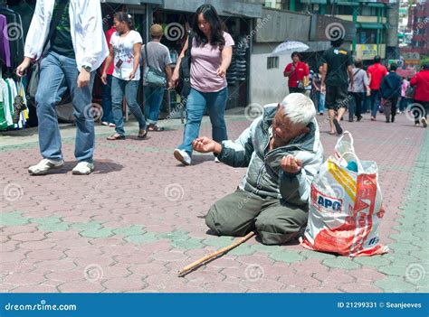 street beggar editorial photo image