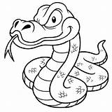 Mamba Serpiente Serpent Cobra Getcolorings Getdrawings Historieta Colorings Reptile sketch template