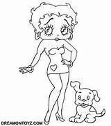 Betty Boop Pudgy Bettybooppicturesarchive sketch template