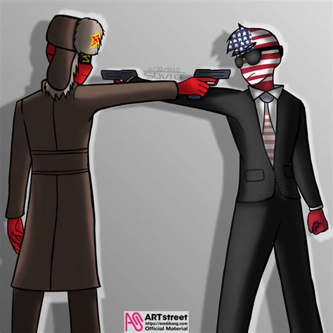 Countryhumans America And Ussr Oreomage Illustrations Art Street