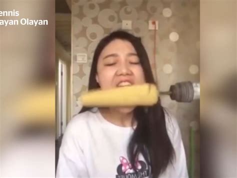 woman s hair pulled from her head during corn drill challenge asia news the independent