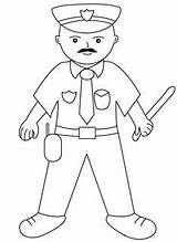 Coloring Pages Police sketch template