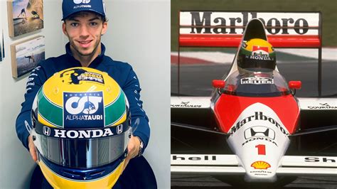 Pierre Gasly Reveals Ayrton Senna Tribute Helmet Ahead Of F1s Imola