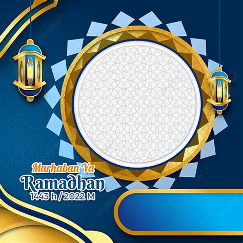 Marhaban Ya Ramadhan 2023 Png Image Template Twibbon Marhaban Ya