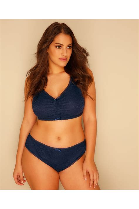 navy all over lace racer back bralette plus size 16 to 34