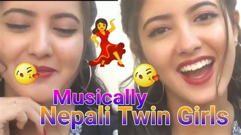 nepali twins sister latest musical ly videos tik tok video twins