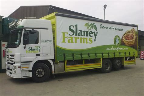 slaney farms truck livery  heads website graphic designers