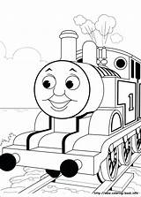 Coloring James Pages Engine Red Getcolorings Train sketch template