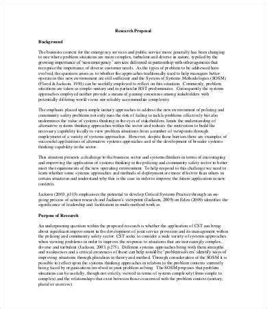 printable research proposal samples word