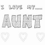 Aunt sketch template