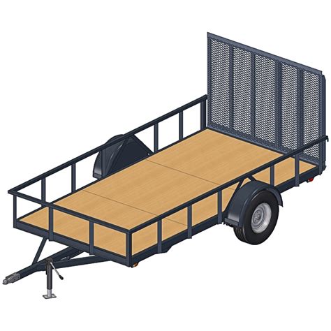 utility trailer plans  lbs diy blueprints  trailers
