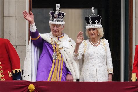 king charles iii  queen camilla   crowned  westminster