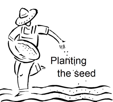 planting seeds coloring page sermonskids