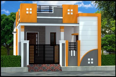 simple house exterior design house front wall design single floor house design village house