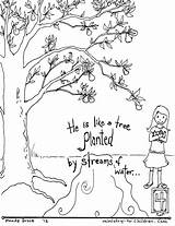 Psalm Coloring Printable Pages Getcolorings sketch template
