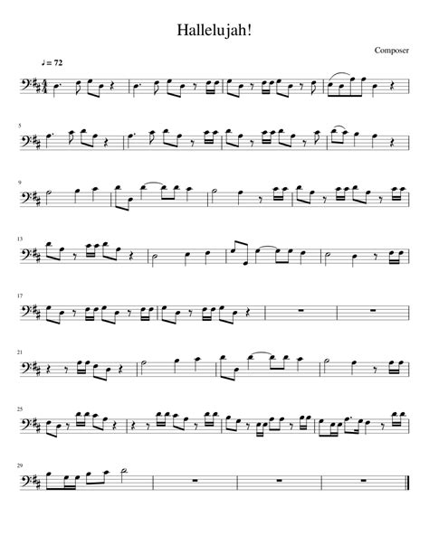 hallelujah sheet   voice      midi