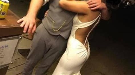 hooker butt crack dress shamed on viral wedding group