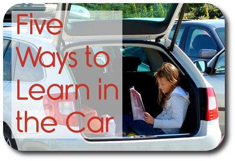 fun ways  learn   car homeschool education homeschool life homeschool