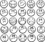 Coloring Emociones Colorear Emotion Emoticon Las Graffiti Emoticons Caras Asustado Controlo sketch template