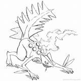 Sceptile Xcolorings Psyduck Silvally Steelix Onix Outline sketch template