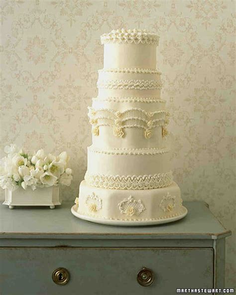 regal piped wedding cake recipe martha stewart weddings