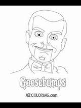 Slappy Goosebumps sketch template