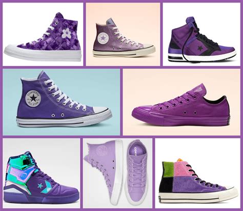 purple converse shoes    purple high top  top converse