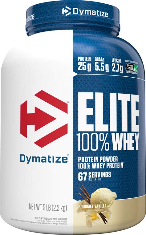 dymatize elite  whey protein powder gourmet vanilla  lb
