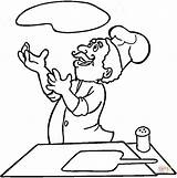 Coloring Pages Italian Pizza Cooking sketch template