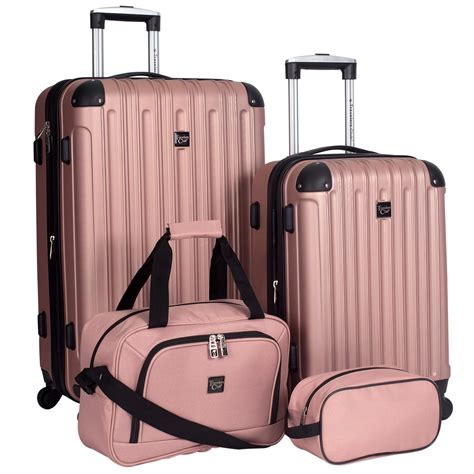 buy travelers club  piece midtown luggage set fado